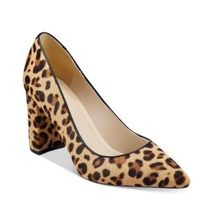 Marc Fisher Leopard Block Heel
